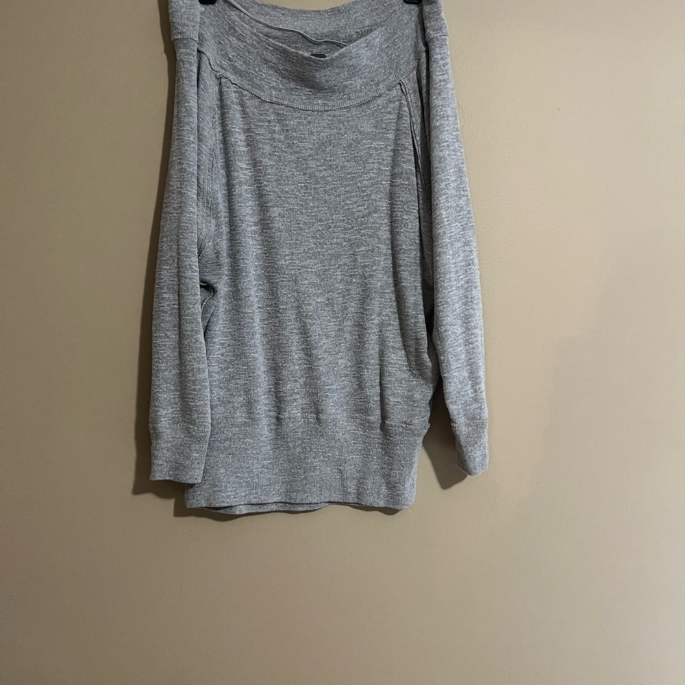 We The Free Heather Gray Knit Top